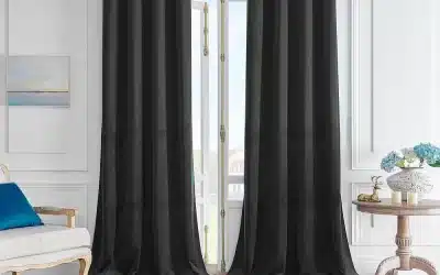 Window Black Curtains