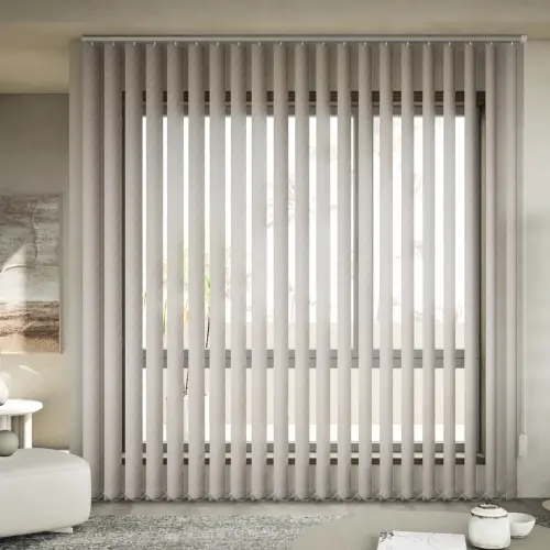 Light Gray vertical blinds