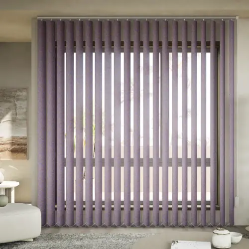 Purple vertical blinds