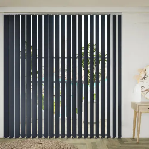 Navy Blue vertical blinds