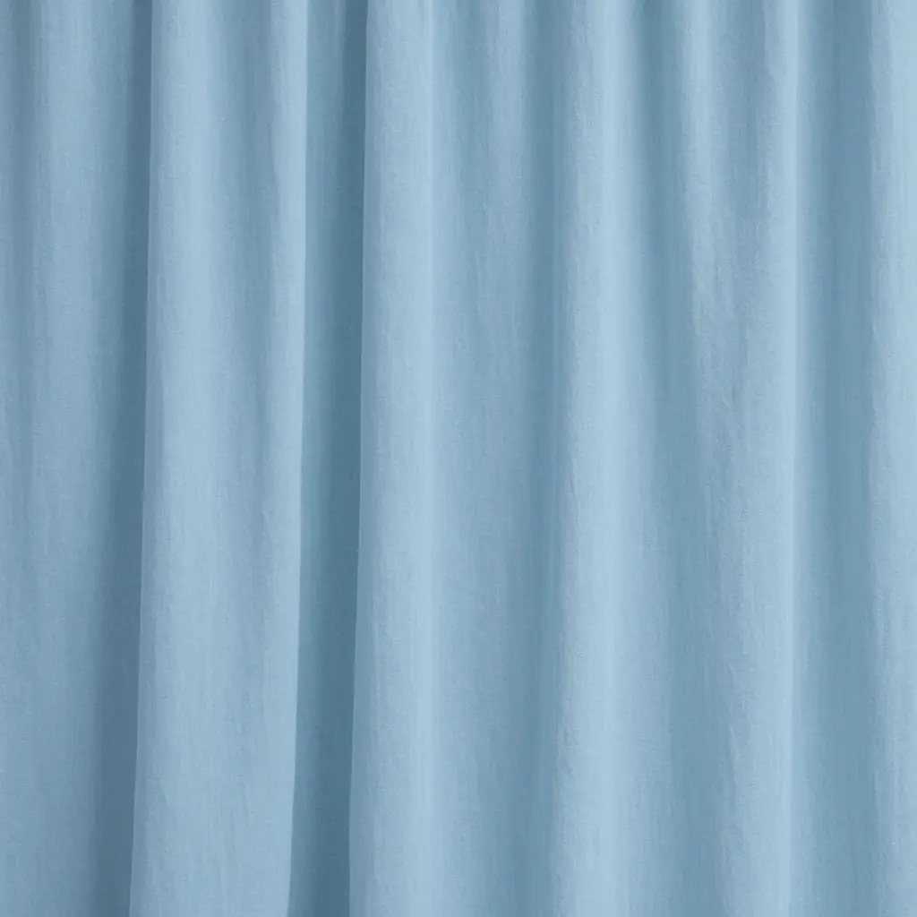 blue cotton curtains