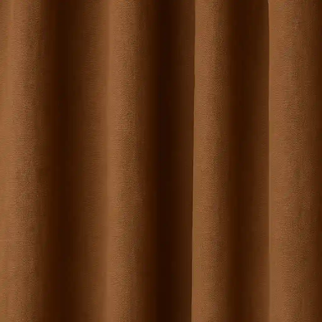 brown cotton curtains