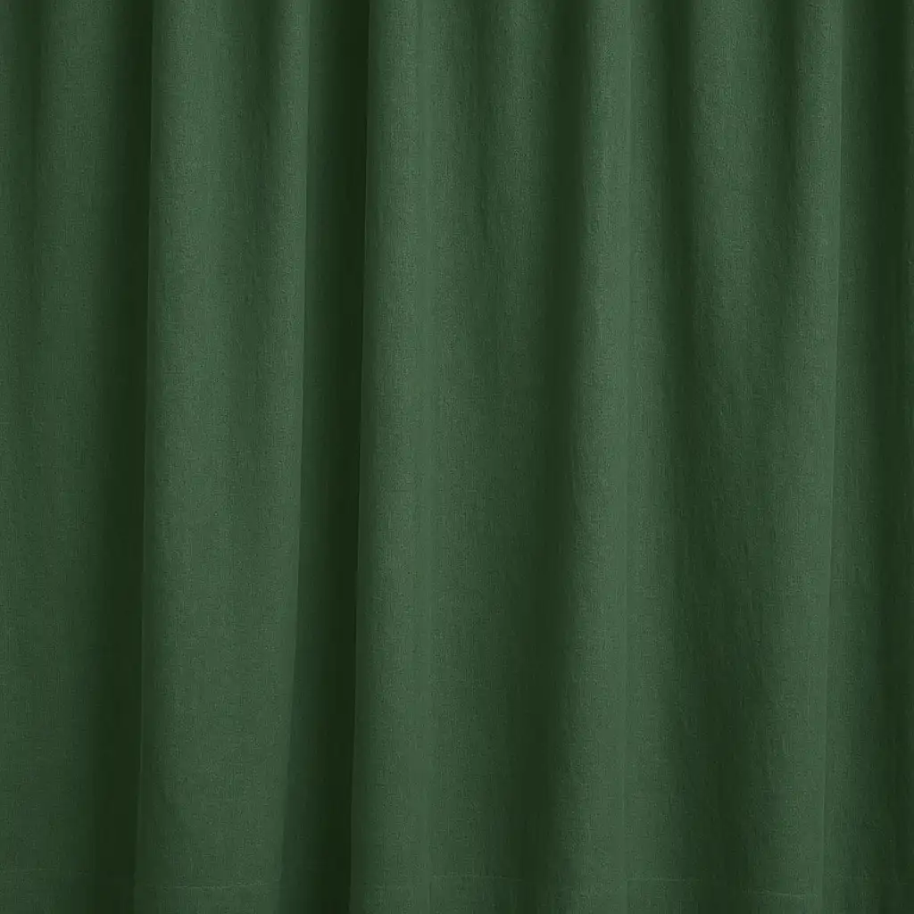 green cotton curtains