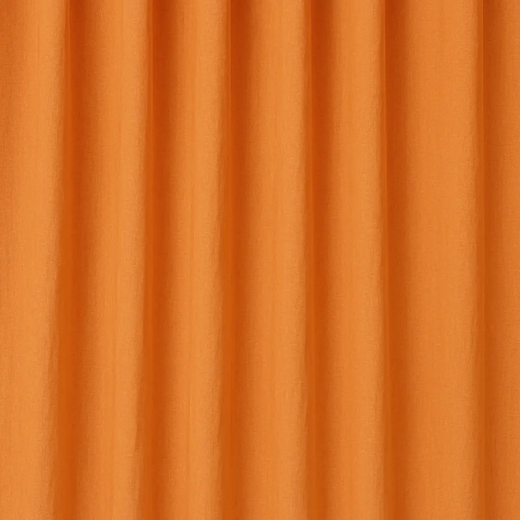 orange cotton curtains