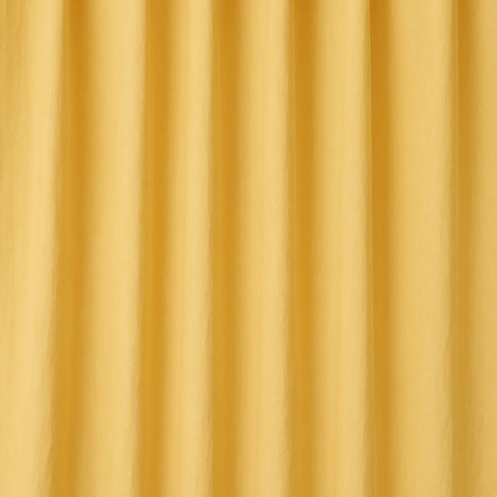 yellow cotton curtains