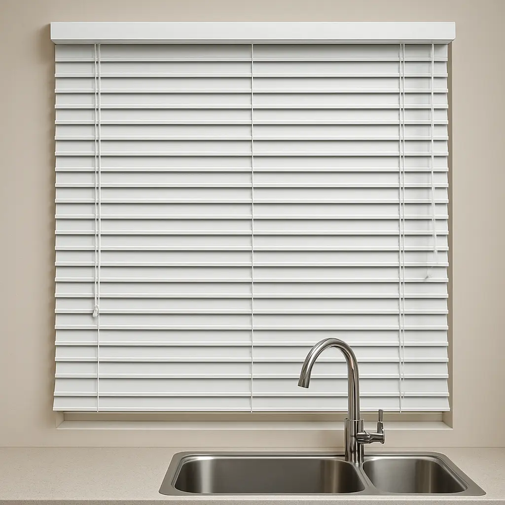 White Venetian Blinds