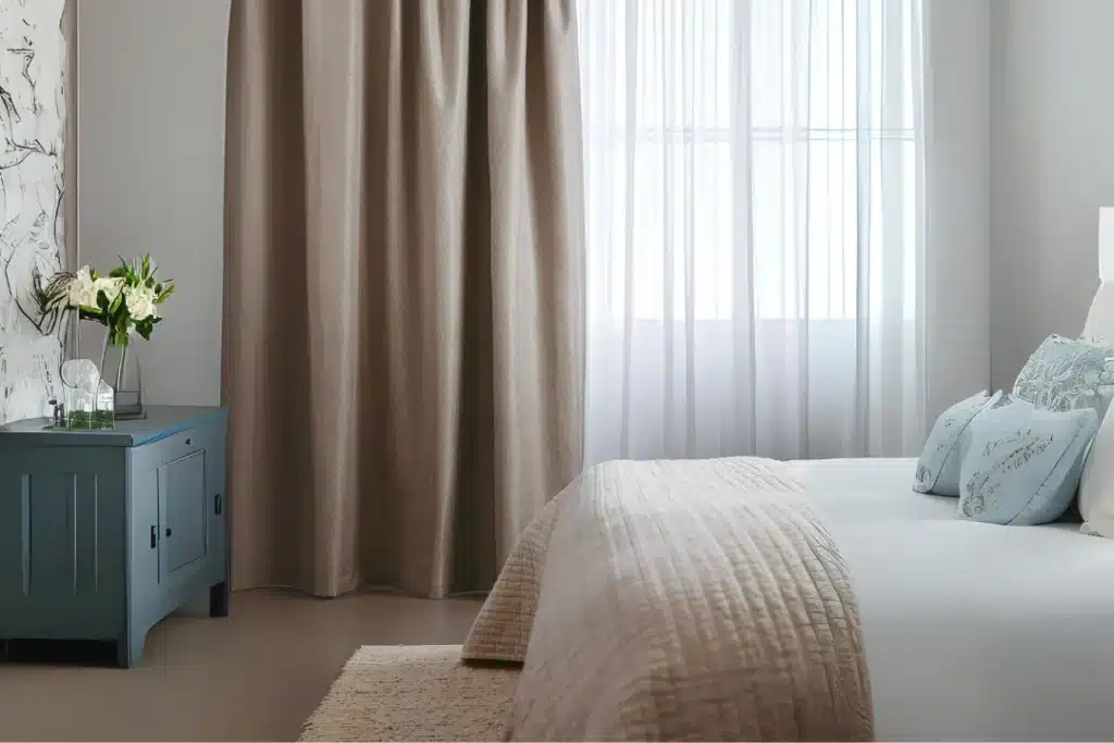 Beige Curtains
