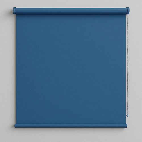 blue roller blind