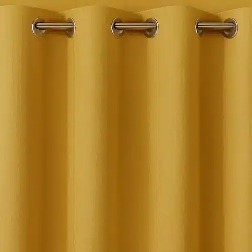 Gold eyelet curtains