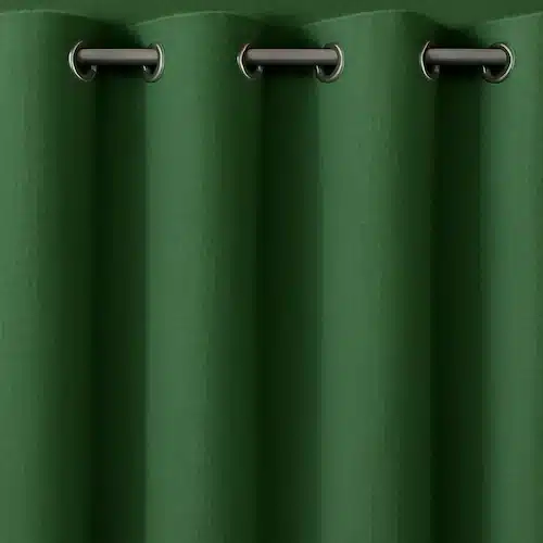 Greem eyelet curtains