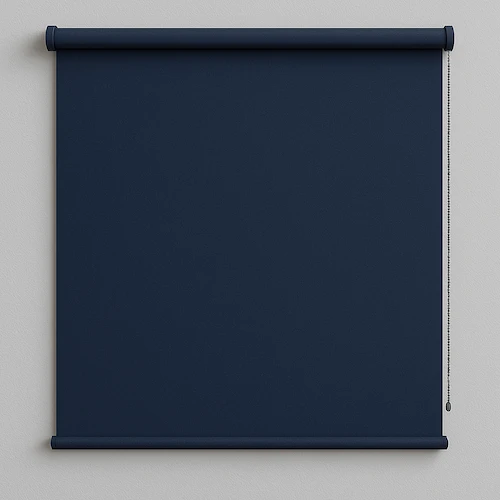 navy roller blind
