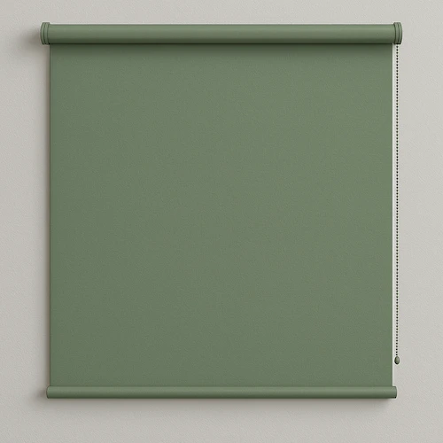 sage green roller blind
