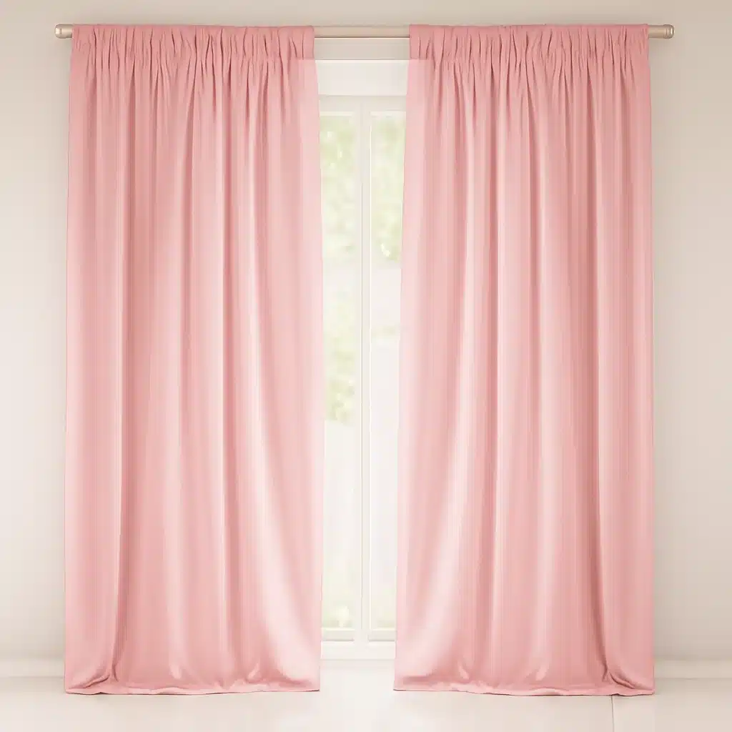 pink blackout curtains