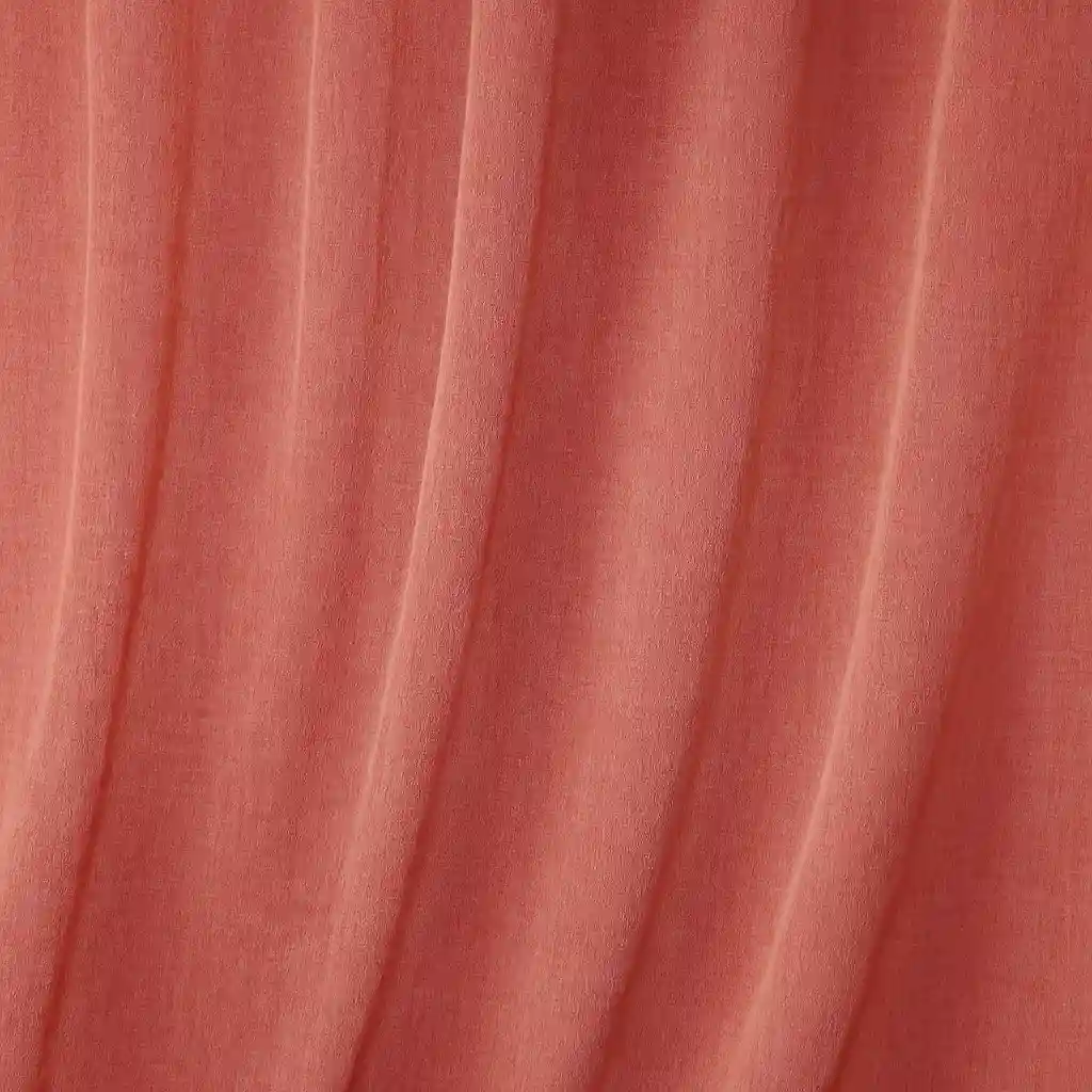 red chiffon curtains