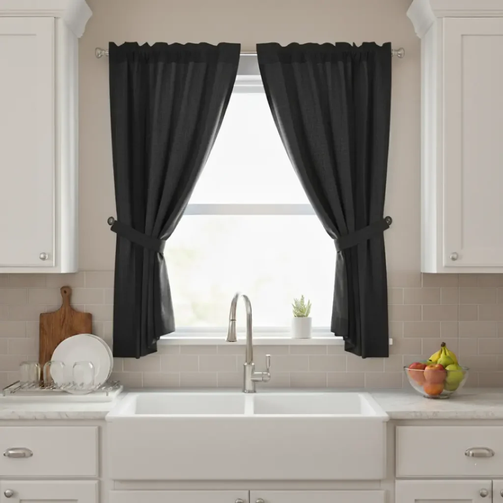 Black Kitchen Curtains
