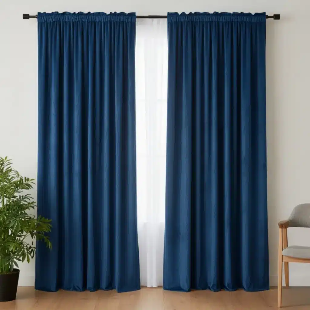 Blue Velvet Curtain