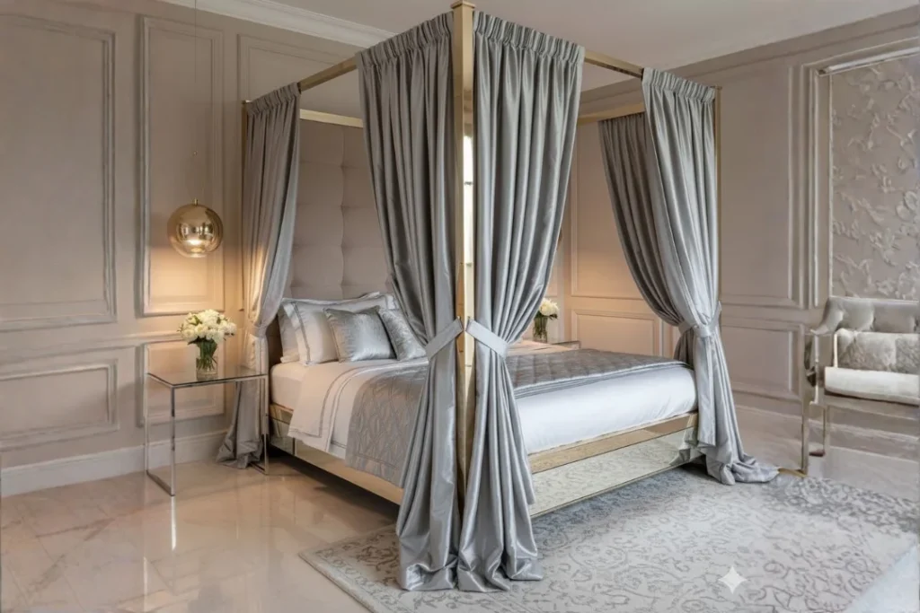 sheer canopy curtains