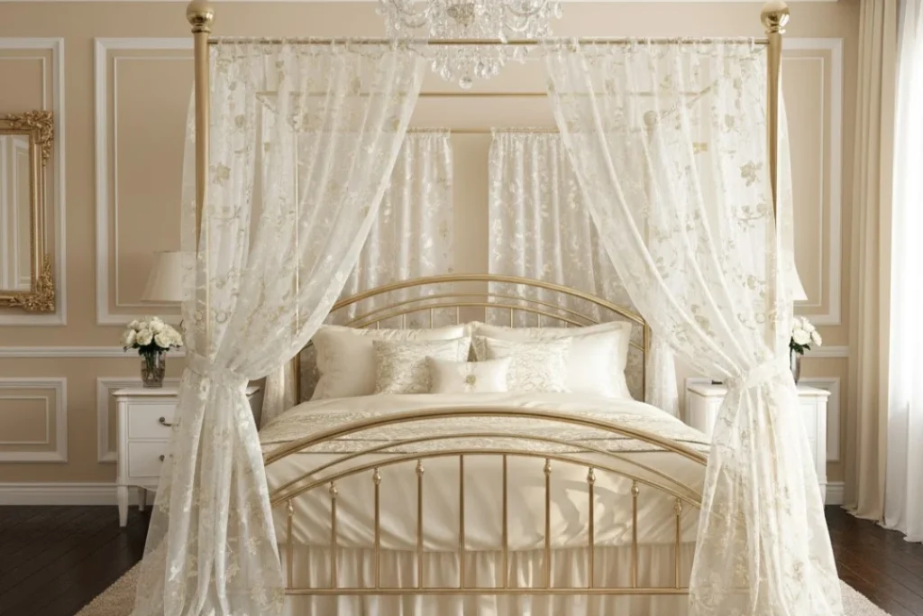 canopy bed drapes