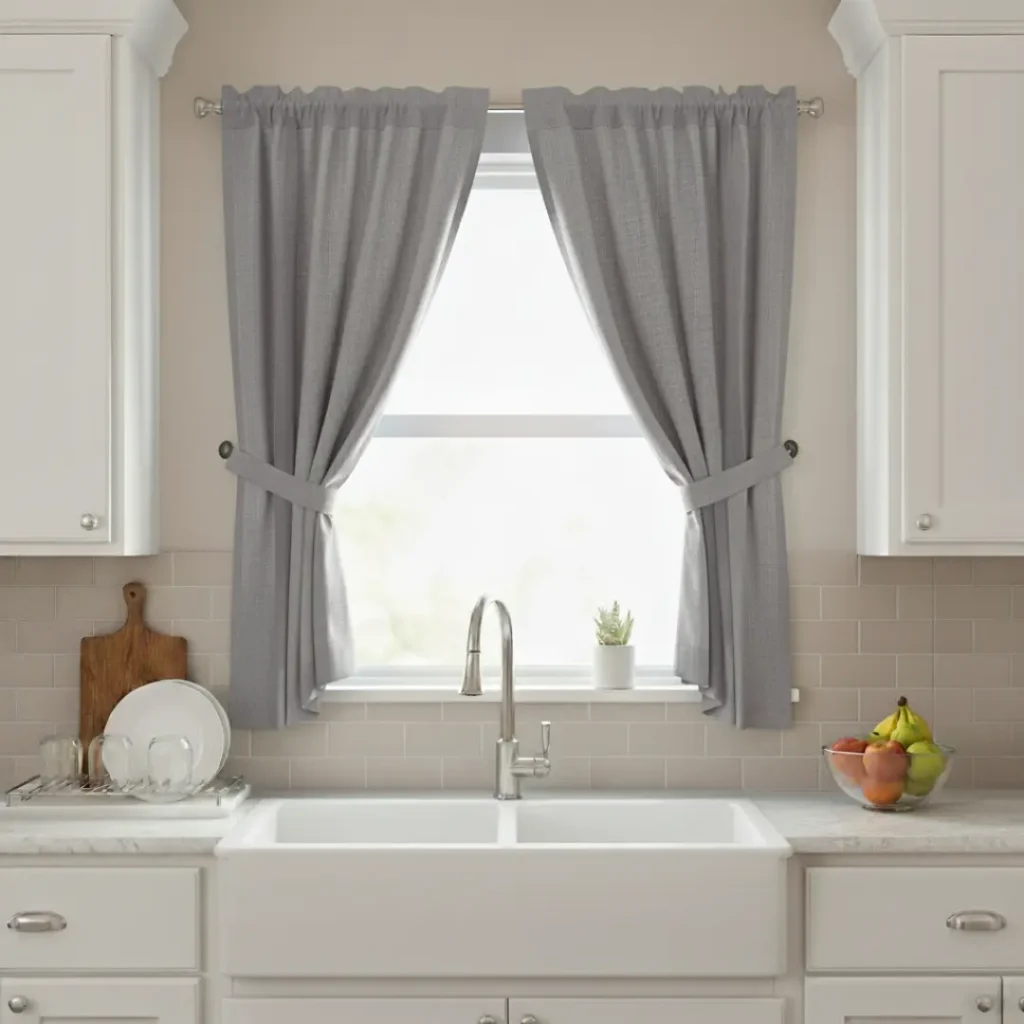 Grey Kitchen Curtains