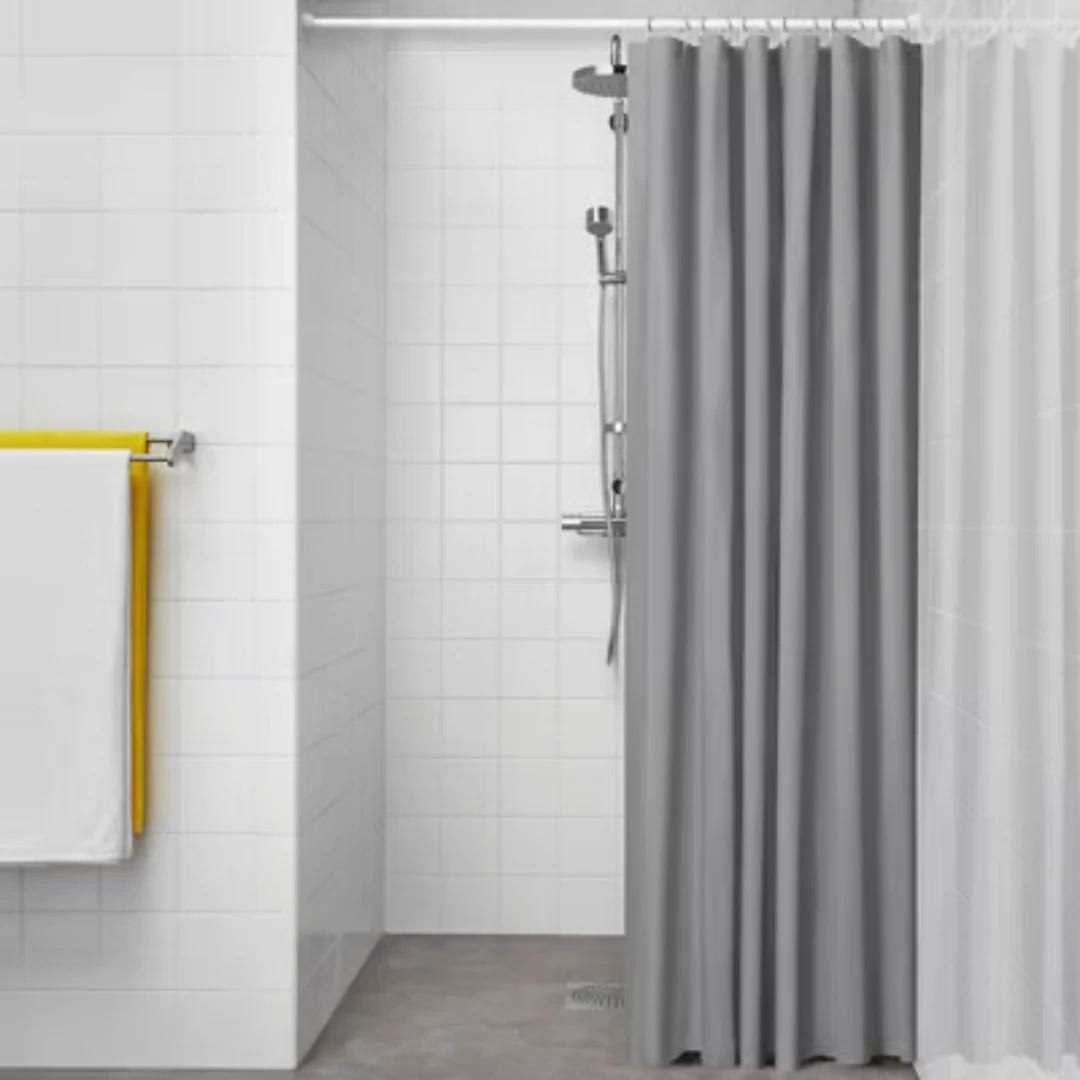 Grey Shower curtains