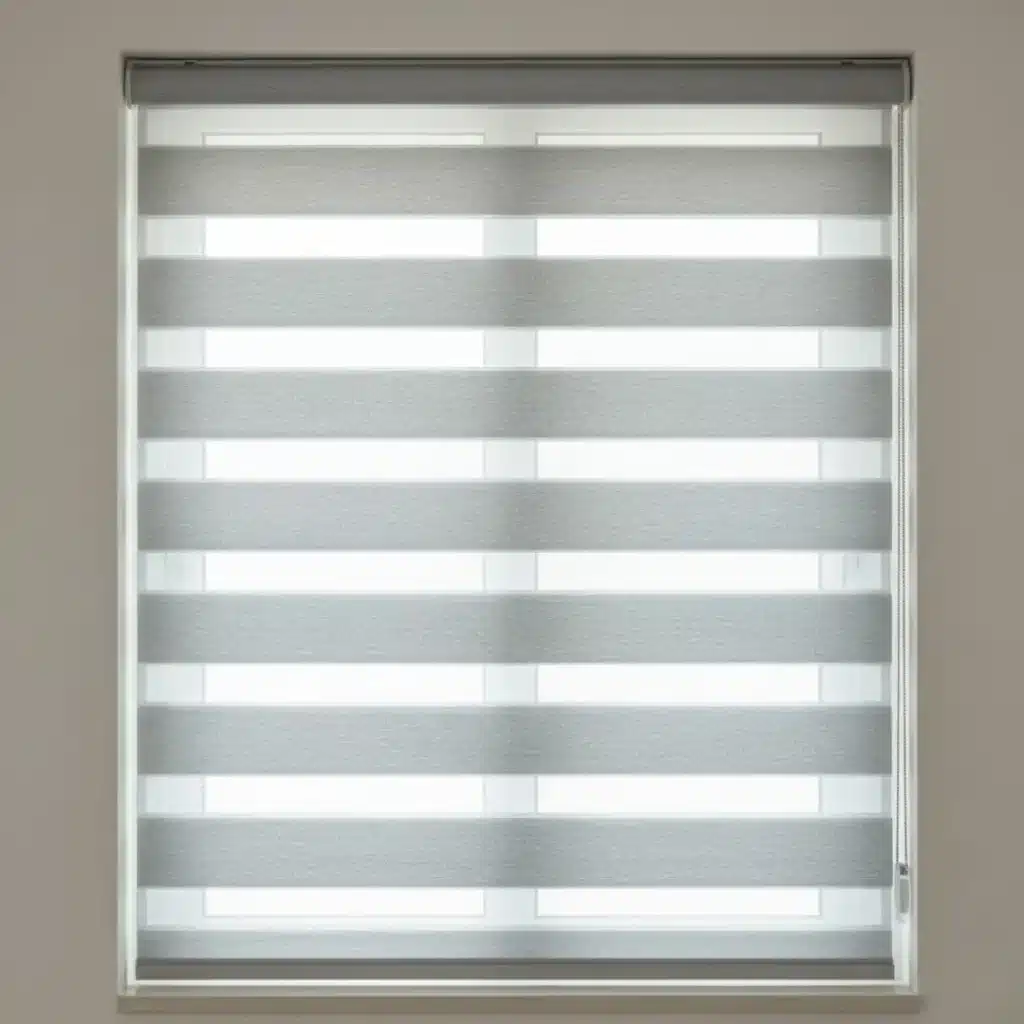 Light Gray Zebra Blinds