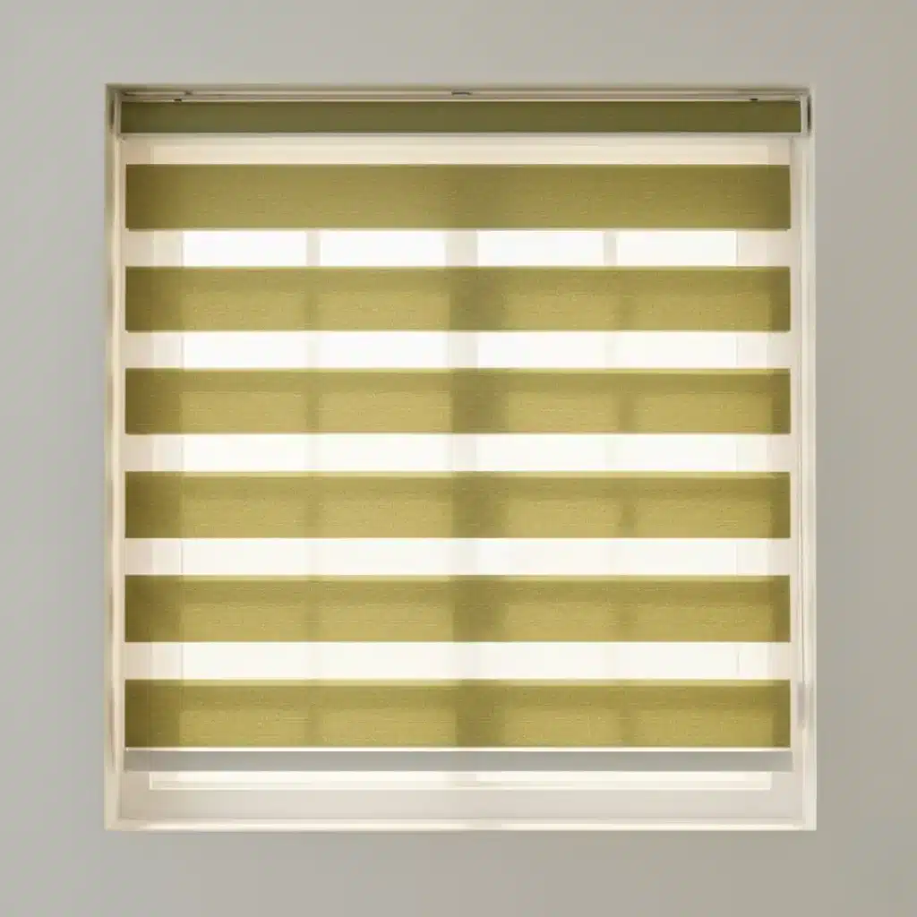 Olive Green Zebra Blinds
