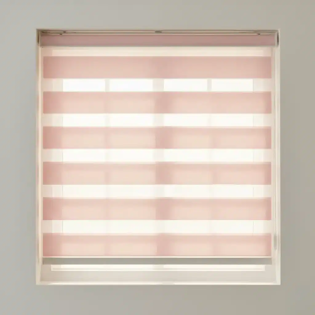 Pastel Pink Zebra Blinds