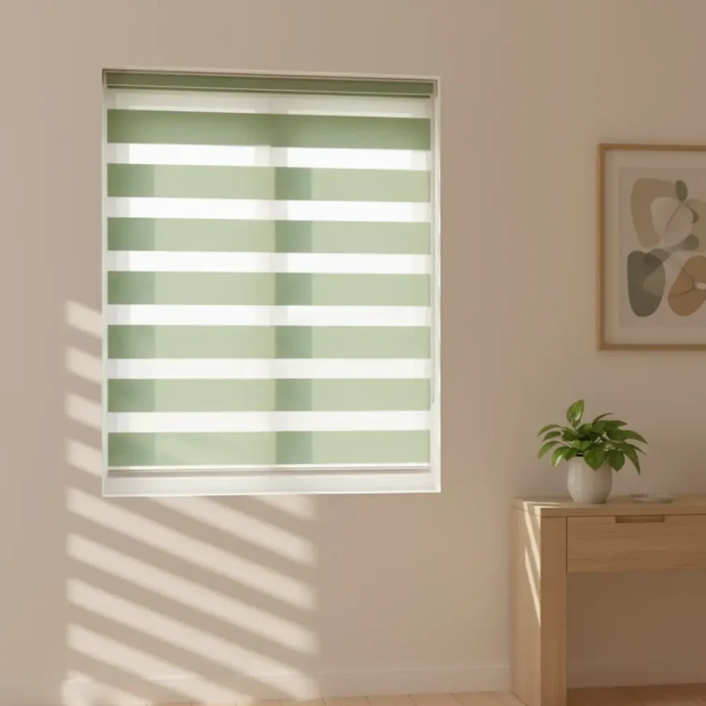Pearl Sky Green Duplex Blind
