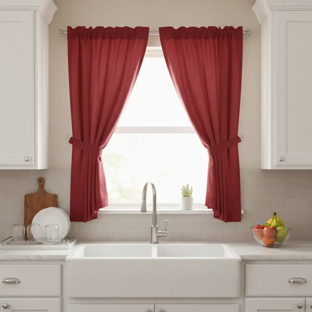 Red Kitchen Curtains