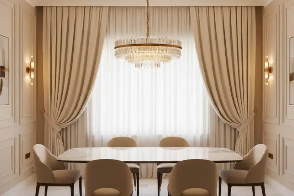 Dining Room Soundproof Curtains