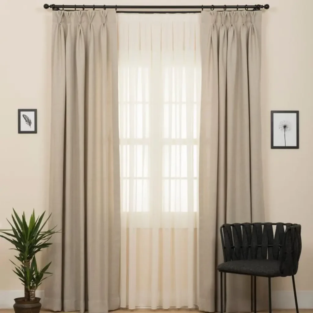 velvet window curtain