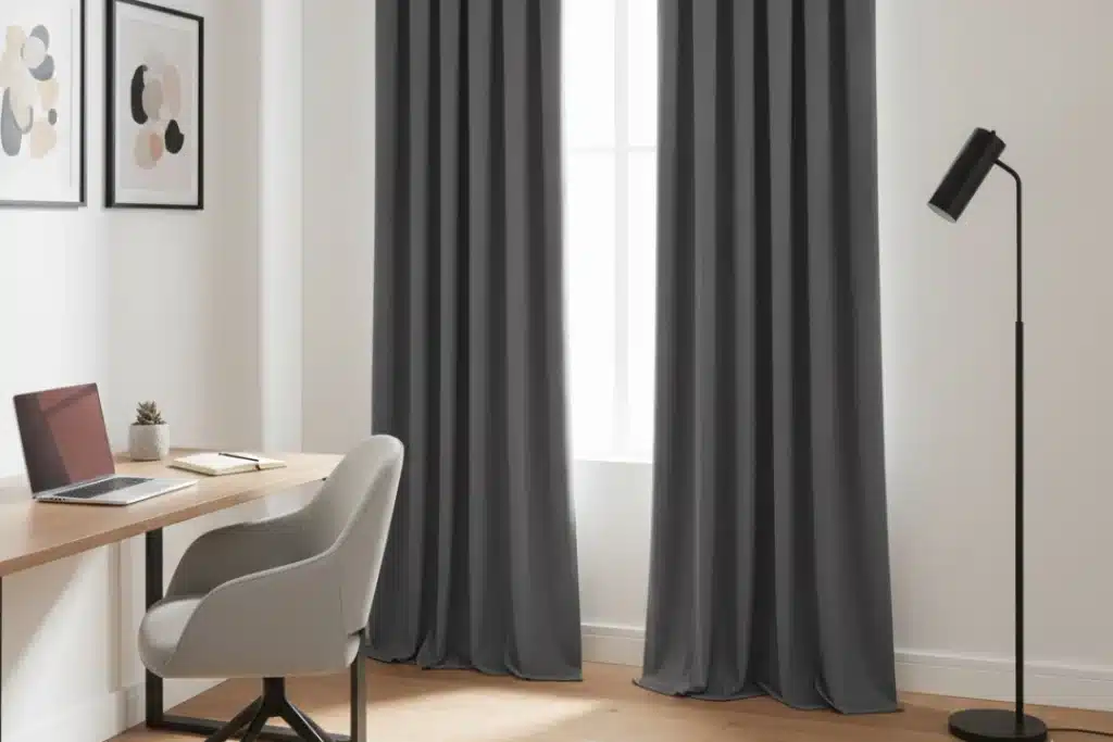 Home Office Velvet Curtain