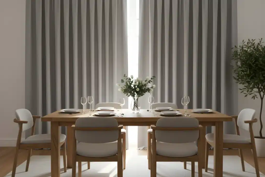 Dining Room Wave Curtains