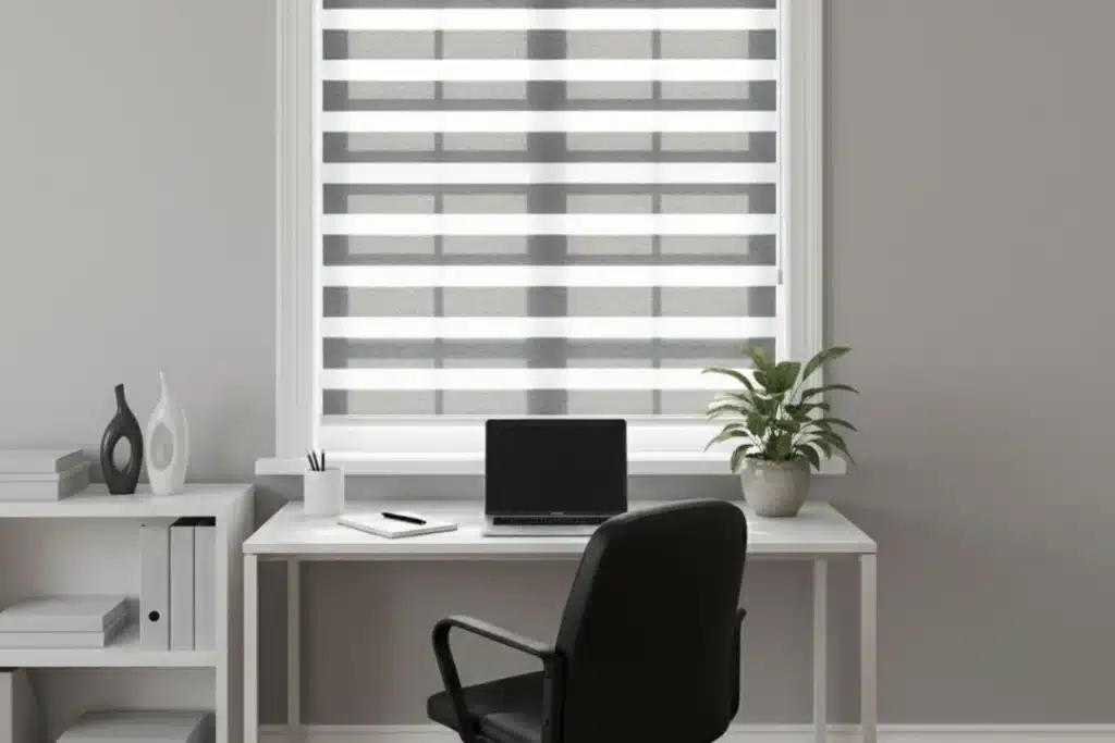 Home Office Zebra Blinds