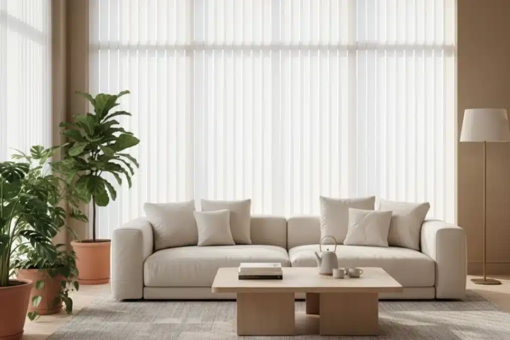 vertical blinds for living rooms