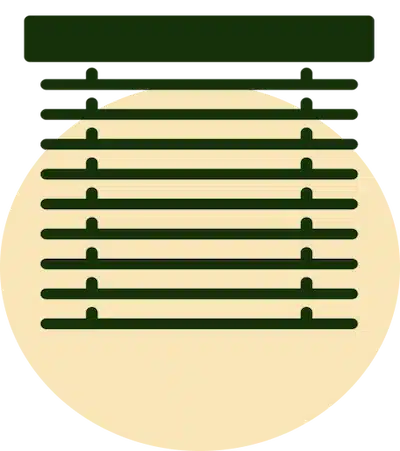 green kitchen blinds