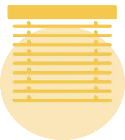 yellow kitchen blinds