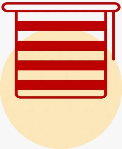 Red Duplex Blinds
