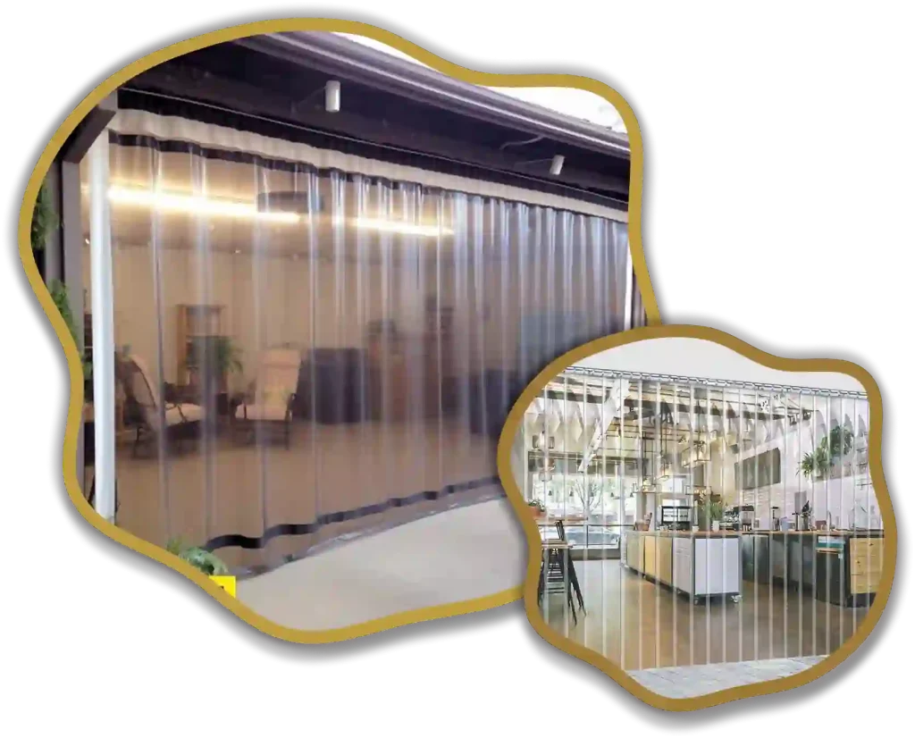Temperature control PVC curtains