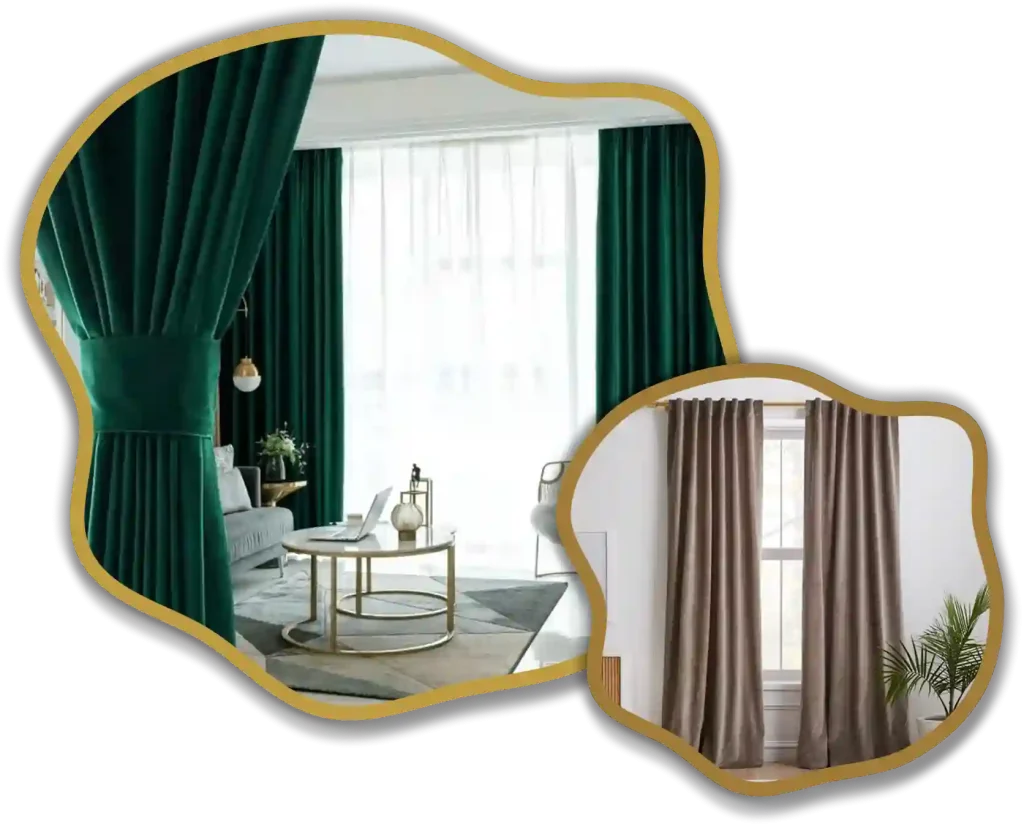elegant velvet window treatment