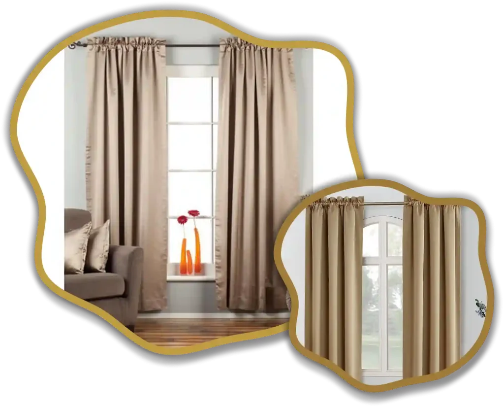 velvet rod pocket drapes