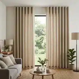 Natural Linen S-Fold Curtain
