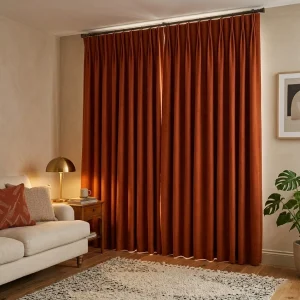 Soundproof Curtains Heavyweight Vintage Orange